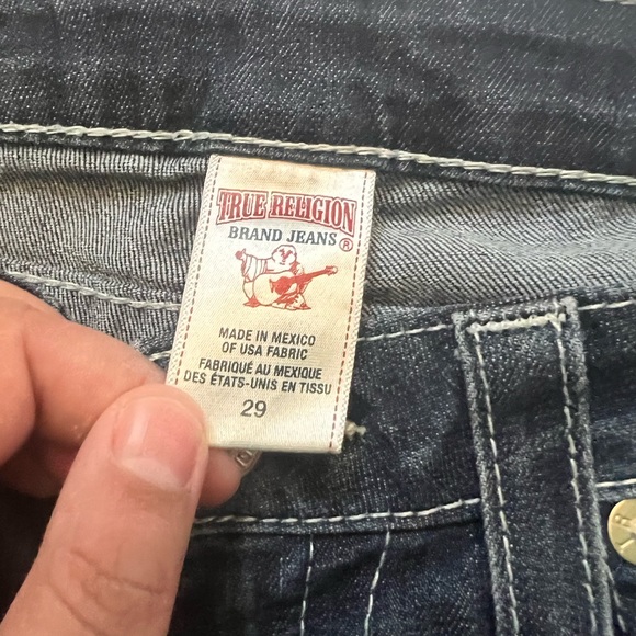 True Religion Brand Jeans Straight Distressed Jeans Size 29 - Picture 3 of 6